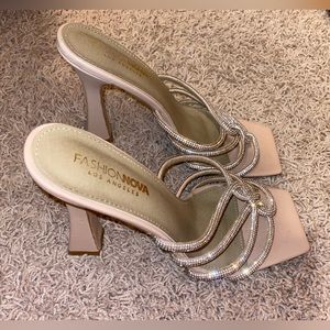 Fashion Nova Sparkly Heels Size 10
